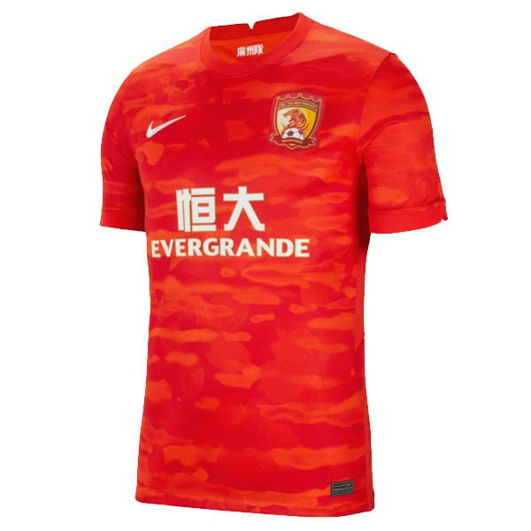 Heimtrikot Thailand Evergrande 2021-2022 Rote Günstige Fußballtrikots